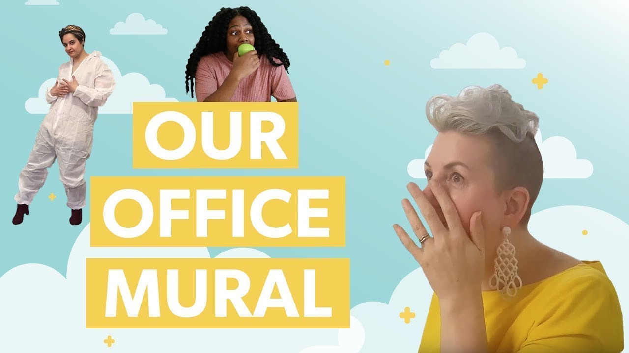 We Let Our Millennial Employees Paint Our Office Mural - YouTube