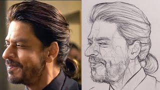 تعلم رسم الوجه الجانبي بطريقة لوميس | رسم شاروخان Shah Rukh Khan