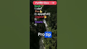 Python Quiz 14 YouTube #pythonquiz #programmingchallenge
