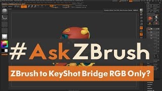 #AskZBrush: “How can I remove the Material but retain the RGB using the ZBrush to KeyShot Bridge?”