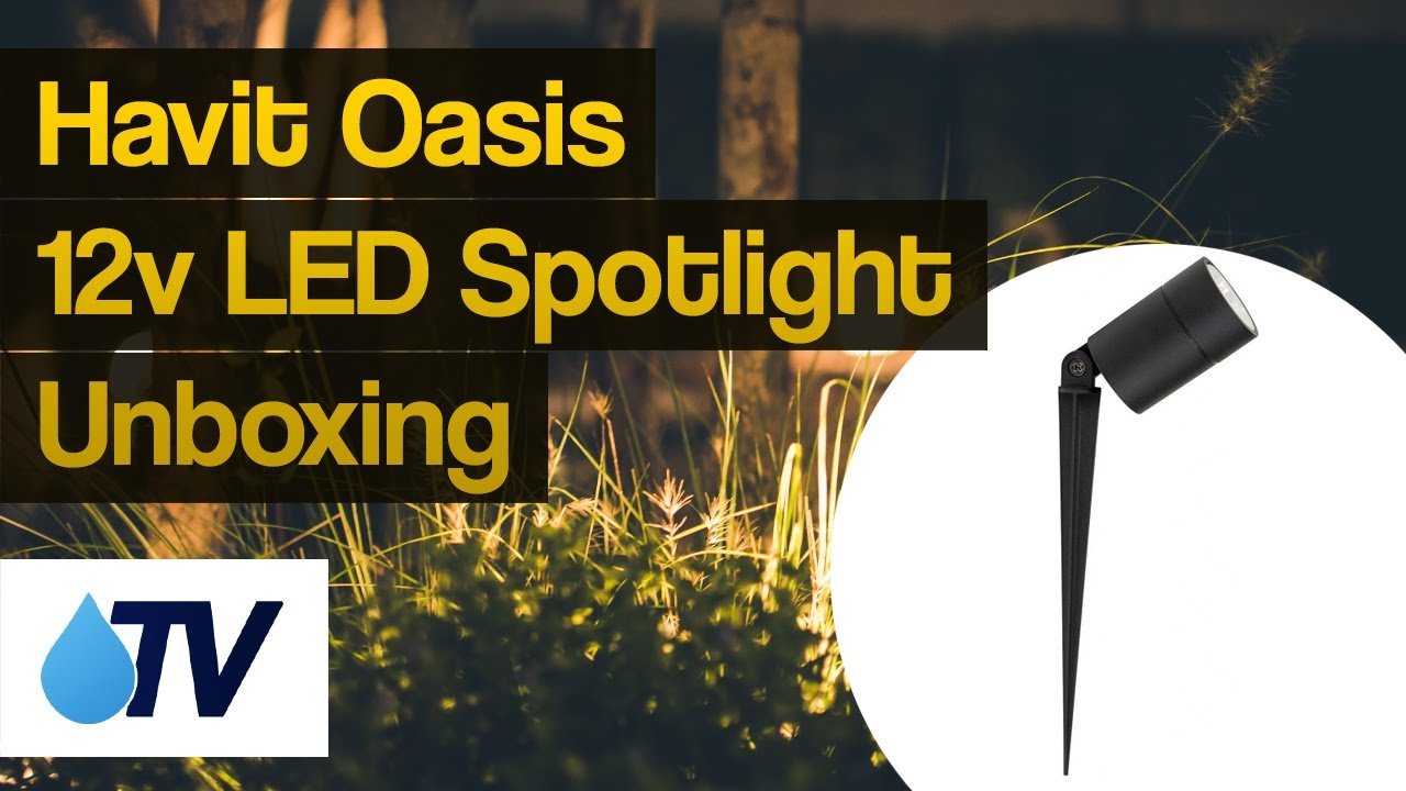 Havit Oasis 12v LED Adjustable Garden Spotlight - Unboxing