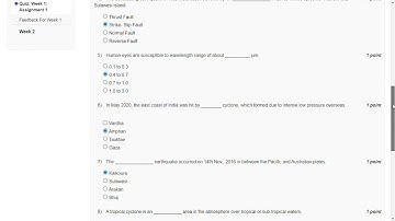 Natural Hazards | Week 1 Quiz | Assignment 1 Solution | NPTEL 2023 | SWAYAM
