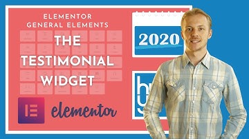How to use the Testimonial widget in Elementor 2020