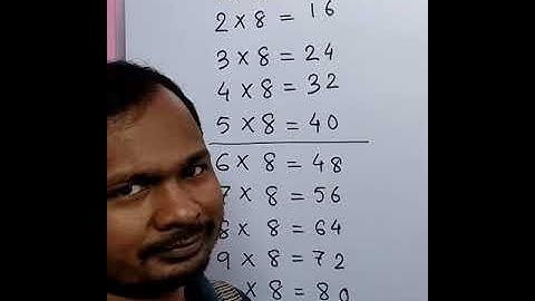 Shortcut for table of 8