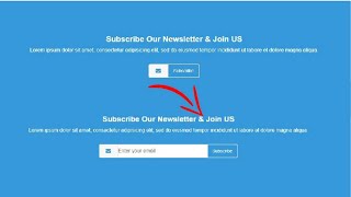 Awesome subscribe newsletter with animation using only HTML &  CSS