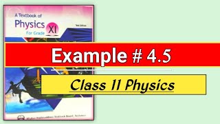 Example 4.5 class 11 Physics Chapter 4 Work and Energy 