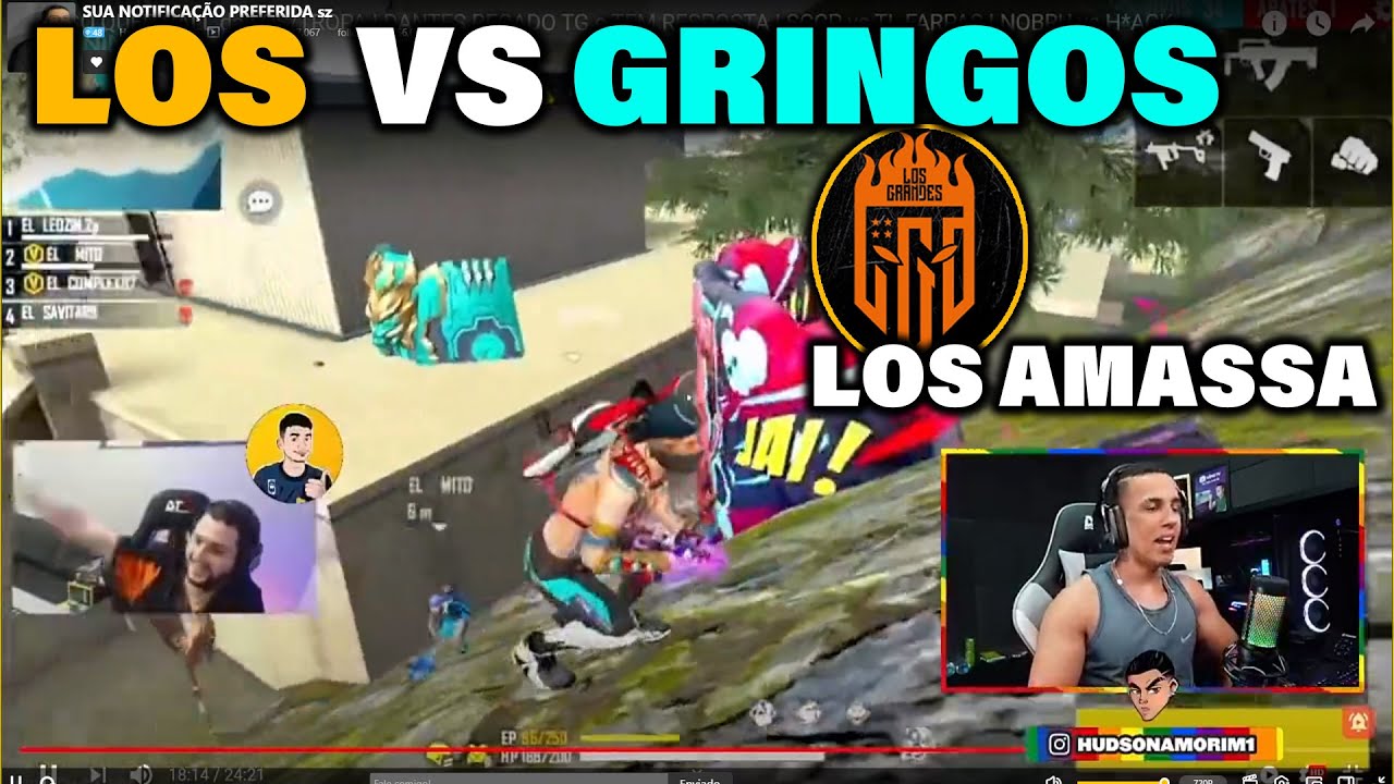 HUDSON AMORIM REAGINDO LOS GRANDES VS GRINGOS ! LOS GRANDES AMASSA