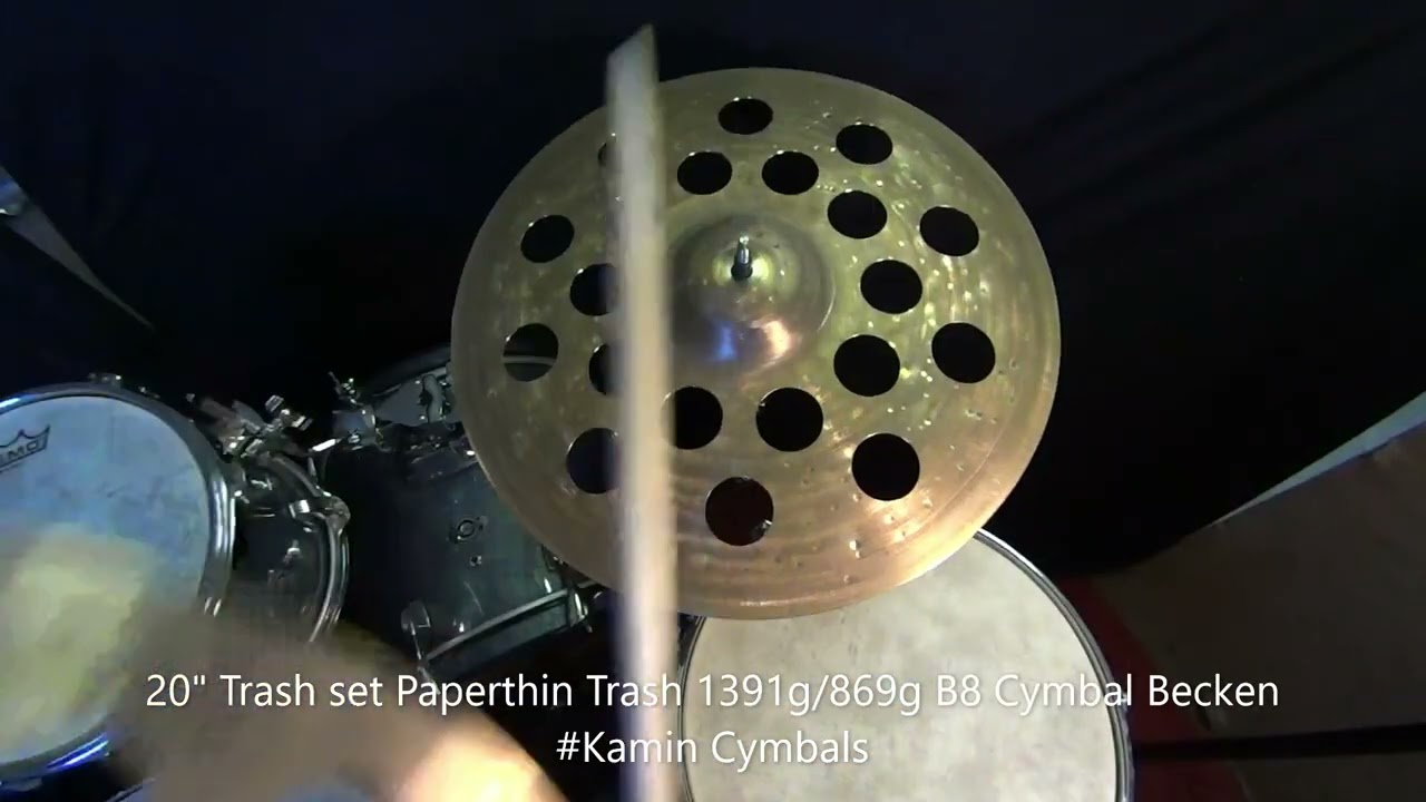 20" Trash Set Paperthin Trash 1391g B8 Cymbal Becken 