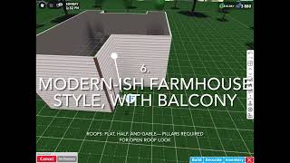 Simple Roofing Part 3 | My Favorite Way to Make a Balcony in Bloxburg