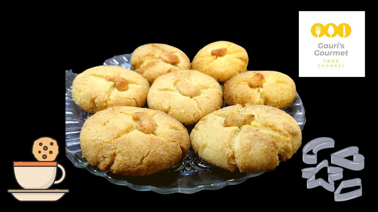 butter cookies recipe eggless butter biscuits no oven आसान