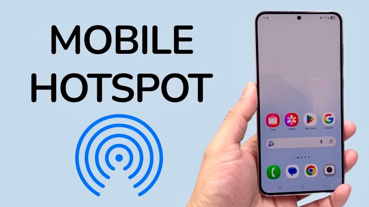 How To Setup & Use Mobile Hotspot On Android - YouTube