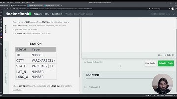 Weather Observation Station 3 | SQL Basic Select | HackerRank Solution