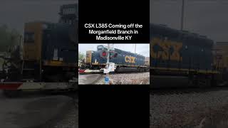 CSX 4435 leads L385 back to the yard in Madisonville KY #csx #locomotive #train