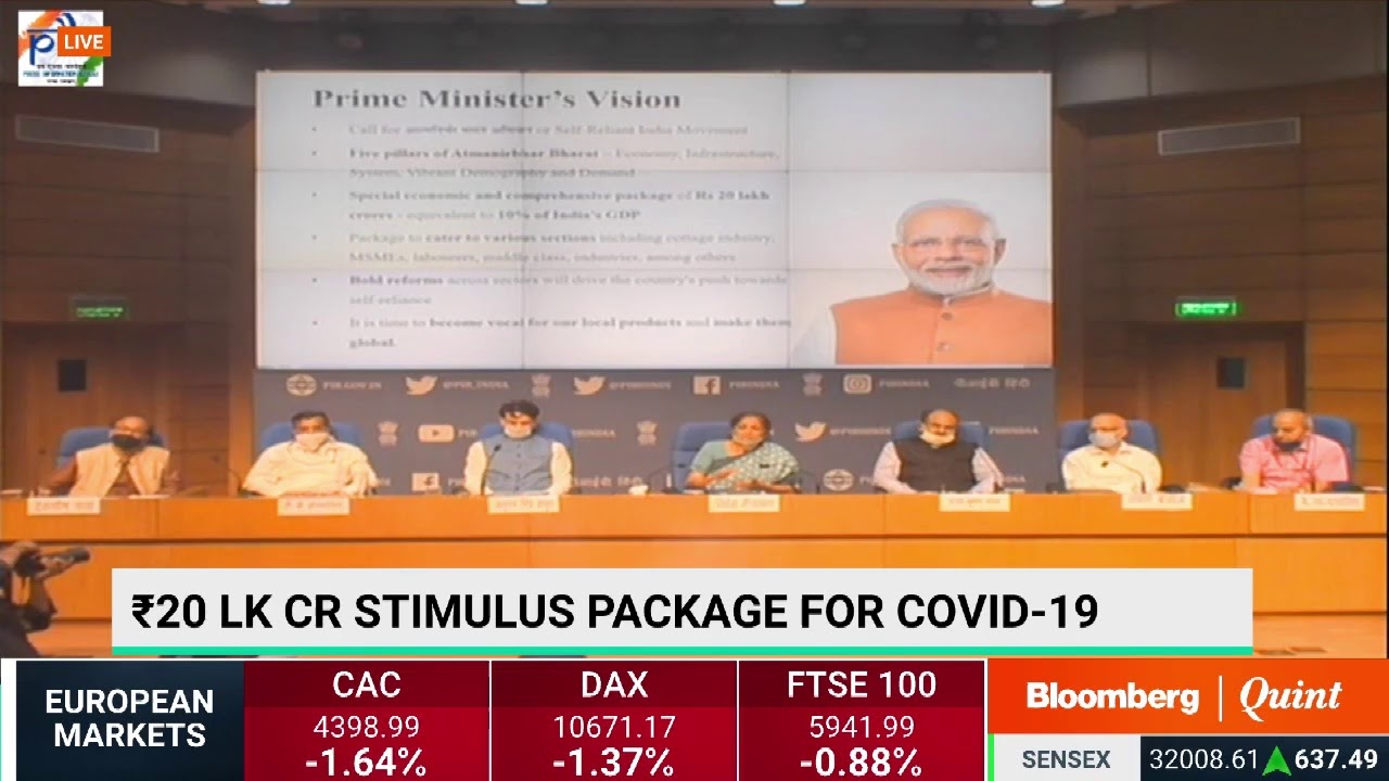 Finance Minister Nirmala Sitharaman On Government's Rs 20 Lakh Crore Stimulus Package