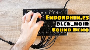 Endorphin.es BLCK_NOIR Eurorack Drum Voice Module Sound Demo | SYNTH ANATOMY