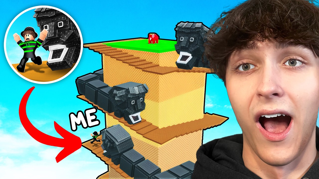 Climb SCARY Worm Tower To Save Brainrots In Roblox!