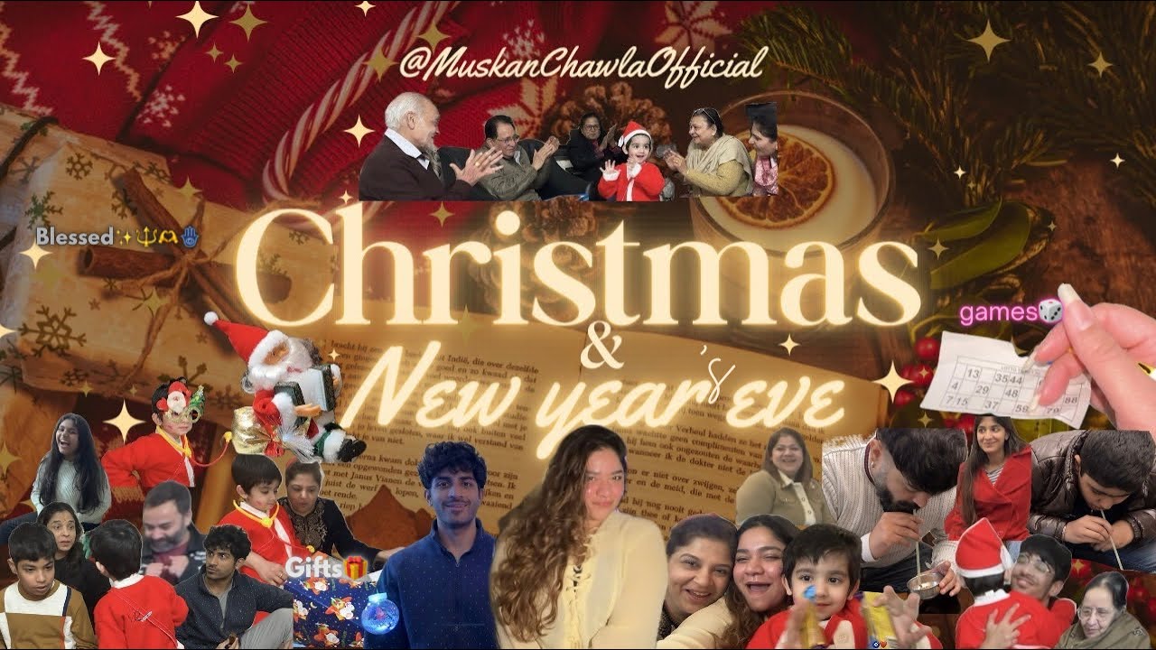 Punjabi family celebrating Christmas together✨🎄Games Night || New Year’s Eve comfort✨🔱 || 