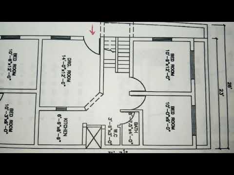 40 2D  AUTOCAD  HOUSE  PLAN  with Dimensions  Plot area 