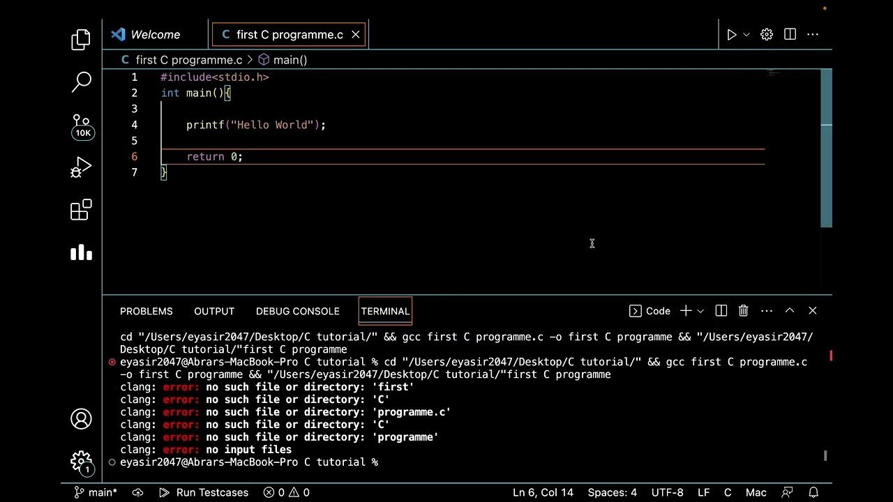Learn to Code: Your First C Program to Print 'Hello World' (Step-by ...