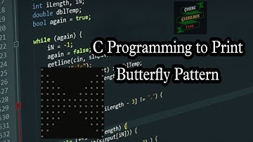 C Program to Print Butterfly Pattern | #short | C Programming