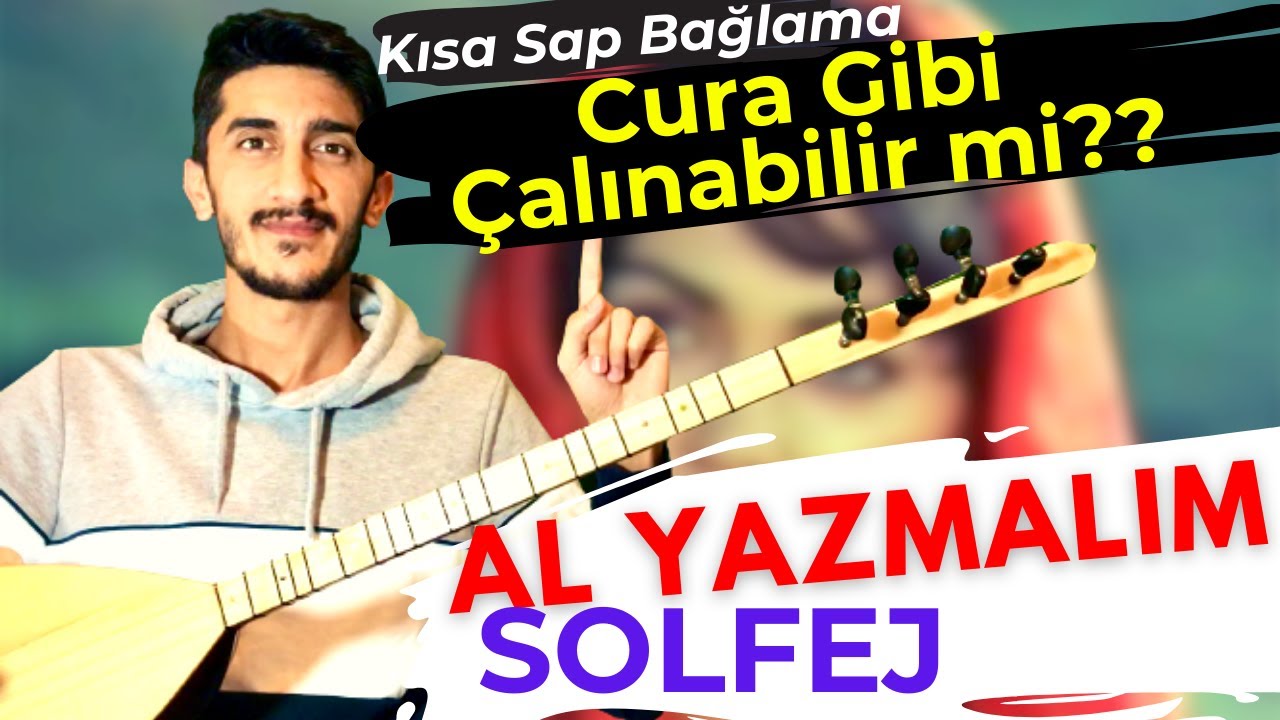 AL YAZMALIM SOLFEJ SAZ NOTALARI | Selvi Boylum Al Yazmalım Müziği Kısa Sap Bağlama Solfej