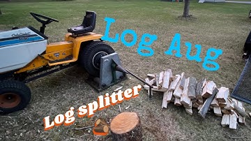Log Aug unicorn log splitter demonstration