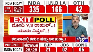 Exit Poll 2024 : ಏನು ಹೇಳುತ್ತೆ ಚುನಾವಣೋತ್ತರ ಸಮೀಕ್ಷೆಗಳು..?  | HR Ranganath | Public TV