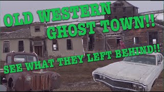 WESTERN GHOST TOWN! ....SO MUCH LEFT BEHIND!!! CLASSIC VEHICLES!