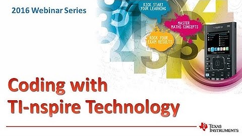 Coding with TI-nspire Technology