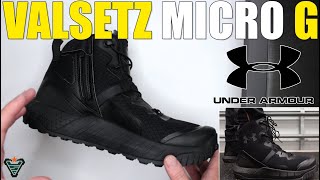 Men's Under Armour Micro G® Valsetz Mid Tactical Boots Black UA