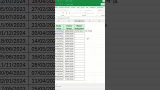 Tutorial como calcular los meses trabajados en Excel #excel #yerrihz
