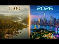 New York 1500 'n 2026 Timelapse | From Forest to Mega City|New York… before it became a city#newyork