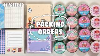 [ASMR] Pack Orders With Me ✨ | No Talking 🪴 | Relaxing Paper Sounds 📖 | Cute Korean Stationery screenshot 5