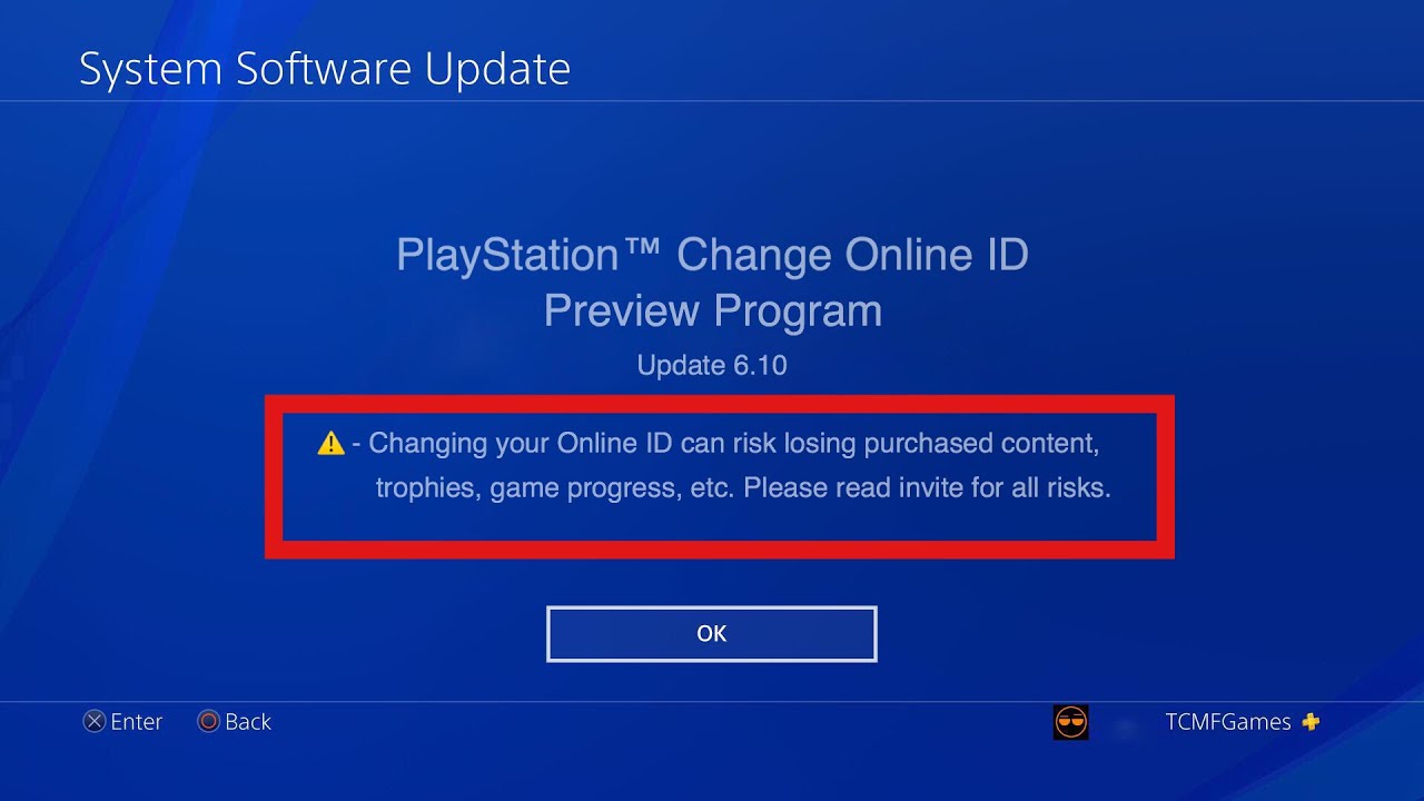 *PS4 UPDATE 6.10* PSN NAMECHANGE/CHANGE YOUR PSN GAMERTAG HUGE UPDATE