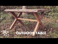 Red Pine Outdoor Table || Tree to Table!!