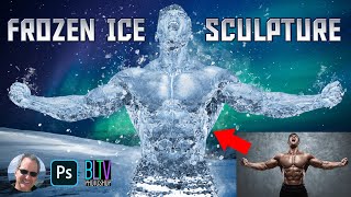 Photoshop: Create an ICE SCULPTURE of Someone!