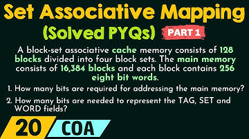 Set Associative Mapping – Solved PYQs (Part 1)