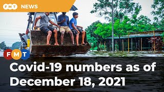 Covid-19 numbers as of December 18, 2021