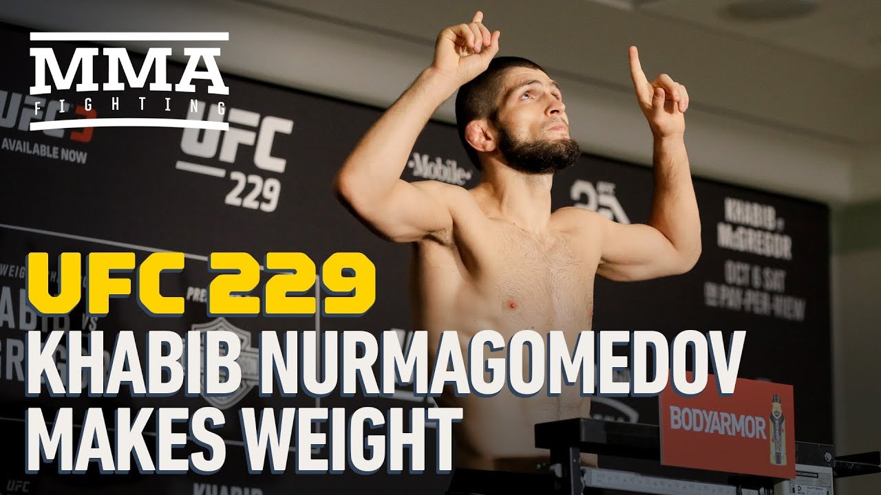 UFC 229 Weigh-Ins: Khabib Nurmagomedov Makes Weight - MMA Fighting