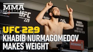 Ufc 229 Weigh-Ins Khabib Nurmagomedov Makes Weight - Mma Fighting