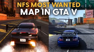 NFS: Most Wanted Map in GTA V (4K Video)