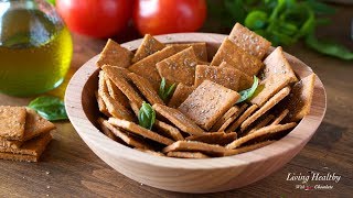 How to Make HOMEMADE CRACKERS with Cassava Flour (Vegan &amp; Paleo)