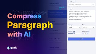 Full GetGenie AI Template : Paragraph Compression News