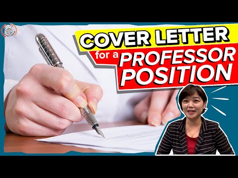 How To Write a Cover Letter for a Faculty Position