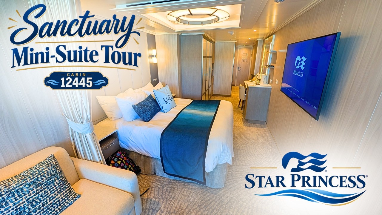 Star Princess Sanctuary Mini-Suite Tour | Is It Worth the Upgrade?