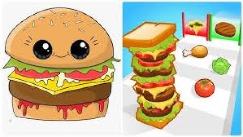 Sandwich Run 3D Vs food run 3D All Levels Game Mobile Walkthrough iOS, Android Gameplay Update