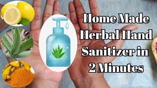 How to Make Herbal Hand Sanitize using Aloe Vera at Home in 2 min | With out Alcohol | Seedbasket