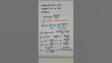 How to use implicit differentiation to find derivative of trigonometric relation y=xy+sin(y)/x