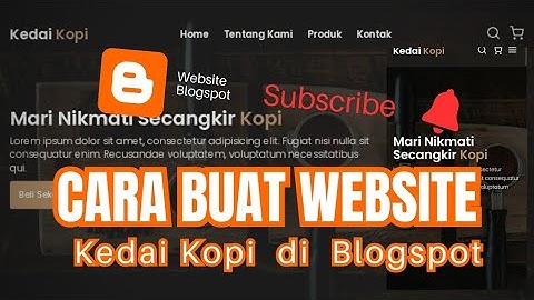 Cara Buat Website Landing Page Responsive HTML CSS JavaScript di Blogspot |  copy paste dari github