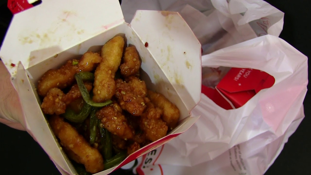 Panda Express Honey Sesame Chicken Review Youtube